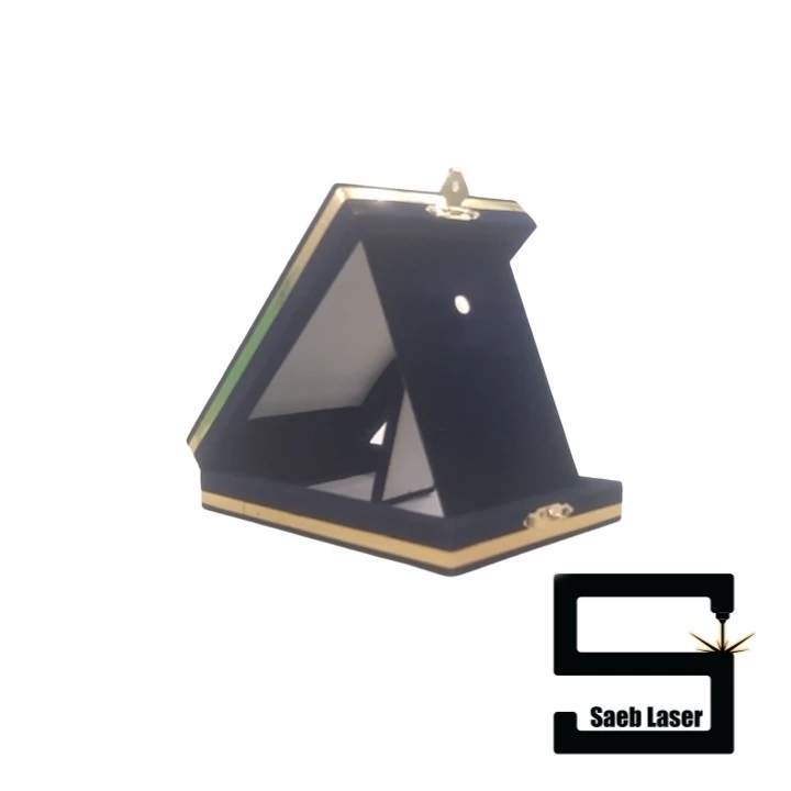 جعبه لوح تقدیر A6 سرمه ای زرشکی  جیر